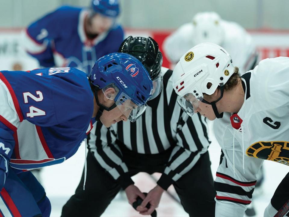 Hudson Williams and Connor Storrie on 'Heated Rivalry'. Photo by Sabrina Lantos/HBO Max.